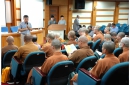 玄奘大學簡紹琦校長致詞歡迎院長則悟大和尚一行的到訪