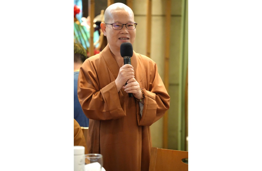 常務理事真常法師邀請大家參加大覺禪寺建寺60周年紀念慶典