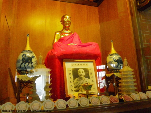 中華佛寺協會秘書長以《慈航菩薩對台灣佛教的貢獻》為題，祝賀慈航菩薩聖像回歸祖庭15周年紀念活動